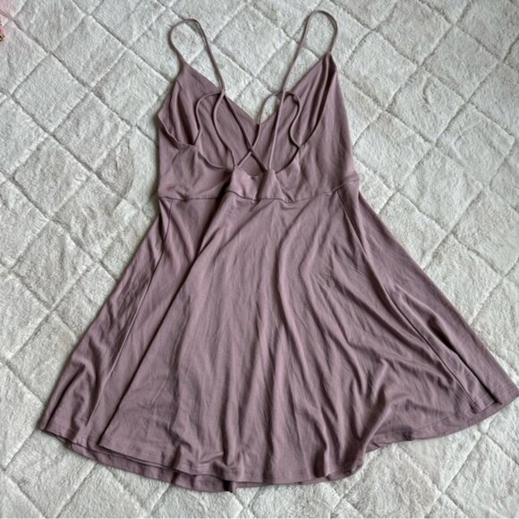 Lulu's | Shore Thing Mauve Skater Dress | Size Large - Picture 3 of 14